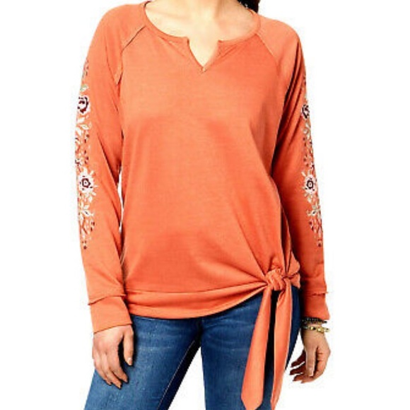 Style & Co. Tops - Style & Co- Tie Front Top